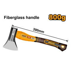 HACHA INGCO CABEZA FORJADA MGO FIBRA DE VIDRIO 800 GRS #  HAX081800