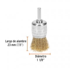 ESCOBILLA TRUPER DE COPA P/TALAD.GRUESA 1.1/8" #COM-1-1/8 (11596)