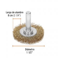 ESCOBILLA TRUPER CIRCULAR P/TALAD.FINA 1.1/2" # CA-1-1/2F (11573)