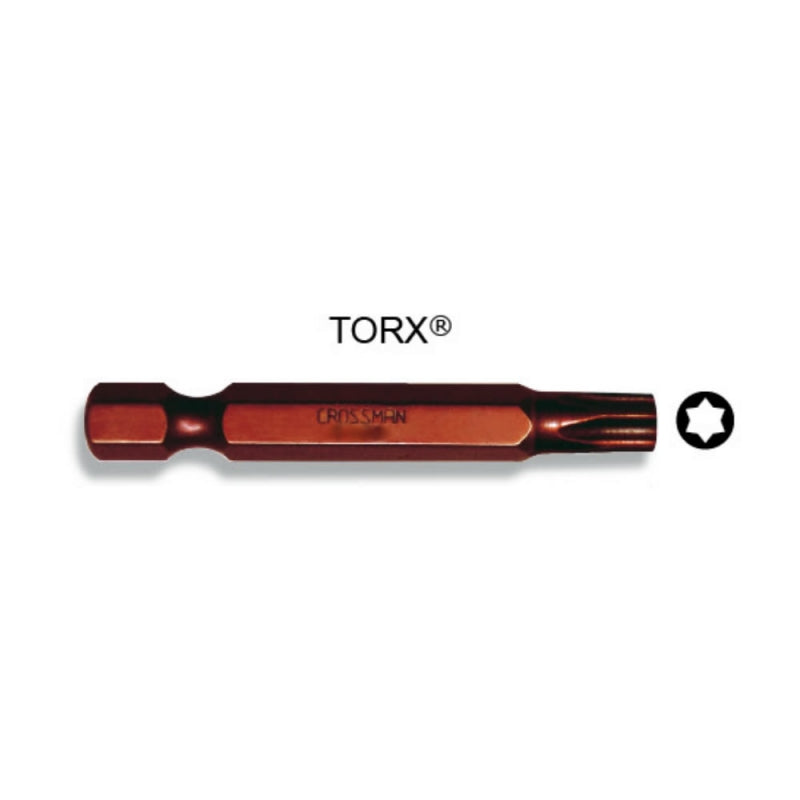 PUNTA CROSSMAN MAGNET. TORX T-30 1/4" X 50MM # 44-511 (10 UNI.)