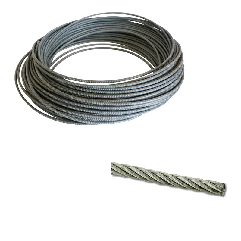 CABLE ACERO GALV. ALEMAN 2.5 MM S/PL (200 METROS)