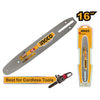 ESPADA REPTO.INGCO 16" # AGSB51603  P/ MOTOSIERRA INALAMBRICA