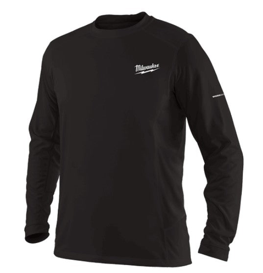 POLERA MANGA LARGA NEGRA WORKSKIN TALLA XL MILWAUKEE