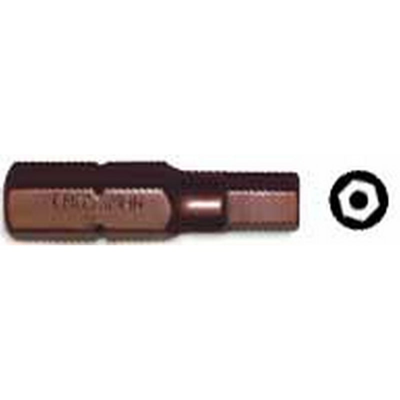 PUNTA CROSSMAN MAGNET. HEX. TAMPER PROOF H-2 1/4"X25MM # 44-286 (10 UNI.) (OF)