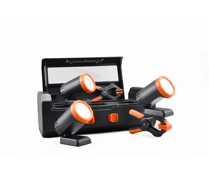 SET ILUMINACION TRABAJO MODULAR 6PZ 650LUM REC