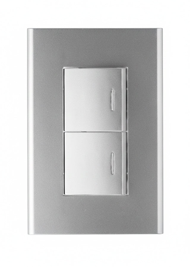 Interruptor doble Plata