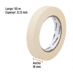 CINTA MASKING TRUPER P/ENMASCARAR 3/4" X 50MT #MSK-3/4 (12590)