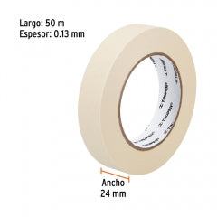 CINTA MASKING TRUPER P/ENMASCARAR 1" X 50MT #MSK-1 (12591)