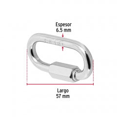 ESLABON RAPIDO FIERO (TRUPER) 1/4" # BSE-1/4 (BANSE-1/4) (44022)
