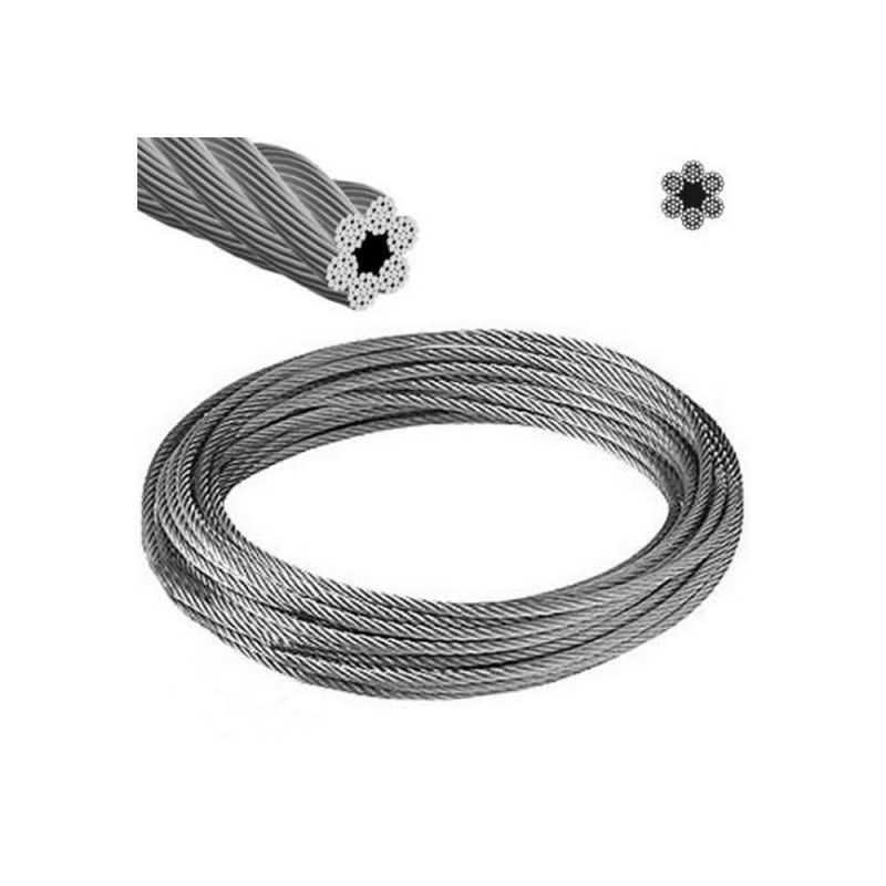 CABLE ACERO GALV 3/8" X 6 X 24 (GRADO 150KG/MM2)(OF)