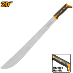 MACHETE INGCO ACERO CARBONO 20" PARA AGRICULTURA, JARDINERIA #HMPS0120