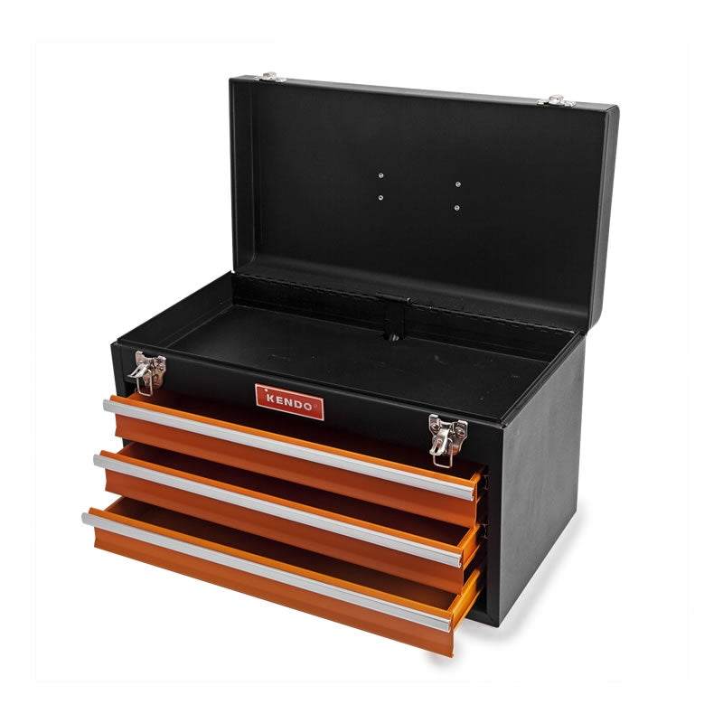 CAJA HERRAMIENTA KENDO # 90323 METAL T/ESTANTE 3 BANDEJAS