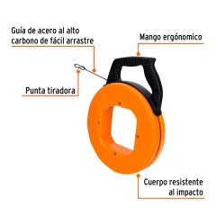GUIA P/ELECTRICISTA TRUPER CARRETE 30 MT # GUIA-30 (17752)