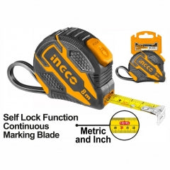 HUINCHA INGCO METRICA 8 M X25 MM C/AUTOBLOQUEO # HSMT08825