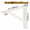 ESCUADRA ESTANTE INGCO REFORZADA BLANCA 250X400 MM # IHDSB1016