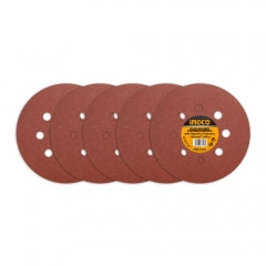 LIJA PARA LIJADORA ROTORBITAL INGCO 150MM/6" JGO.5 PZAS # AKRS150051