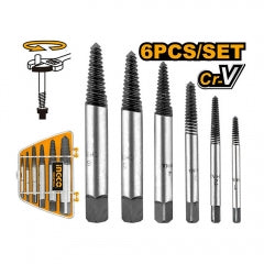 EXTRACTOR PERNOS INGCO 6-25 MM JGO.6 PZAS. # ASE106