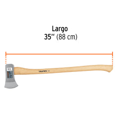 HACHA TRUPER MICHIGAN 3.1/2  LBS. M/MADERA HICKORY 34"  # HM-3-1/2M  (14958)