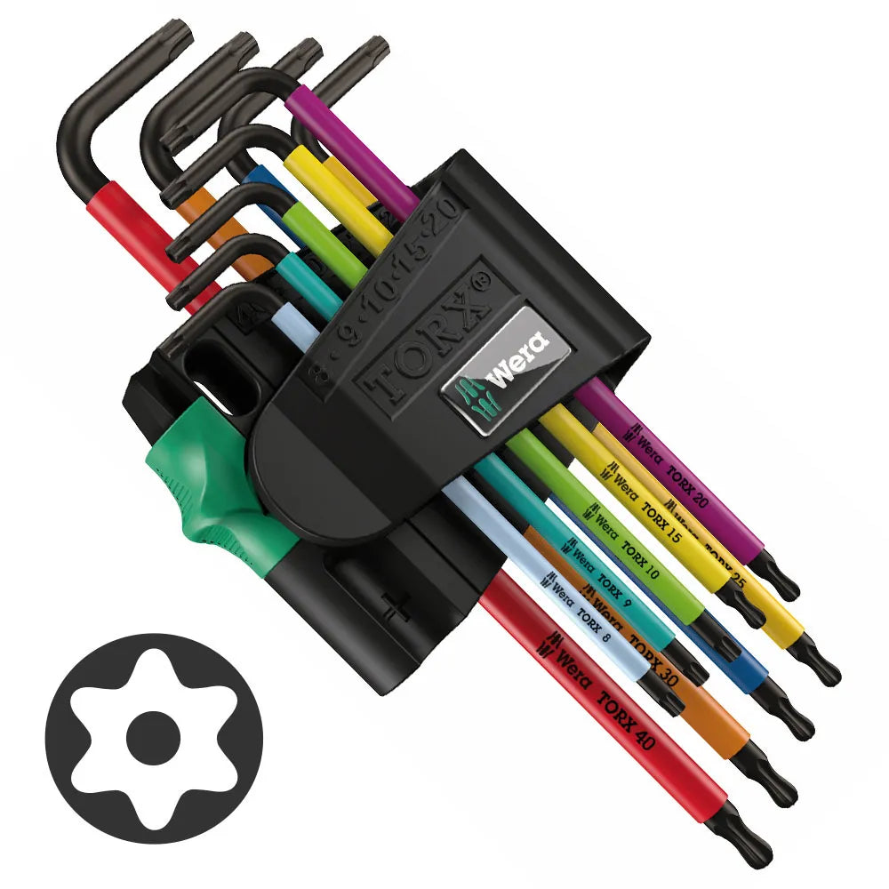 Set de Llaves Torx BO B967/9 Multicolor 9 Piezas - Wera