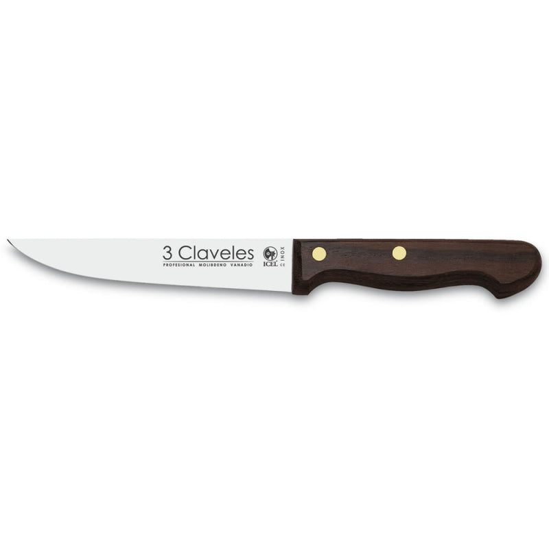 CUCHILLO TRES CLAVELES # 1035 INOX MGO MAD 13.5CM COCINA