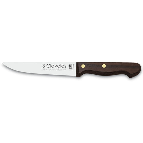 CUCHILLO TRES CLAVELES # 1035 INOX MGO MAD 13.5CM COCINA