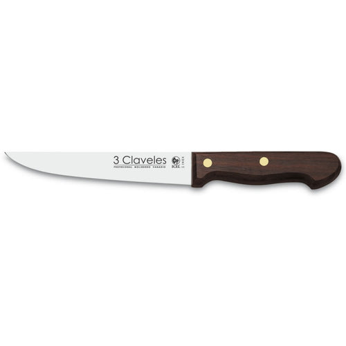 CUCHILLO TRES CLAVELES # 1037 INOX MGO MAD 15.5CM COCINA