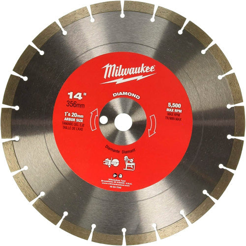 DISCO DIMANTADO 14 HORMIGON HUMEDO/SECO MILWAUKEE 49-93-7040
