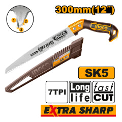 SERRUCHO DE PODA INGCO RECTO INDUSTRIAL 300MM/12" #  HPS3006