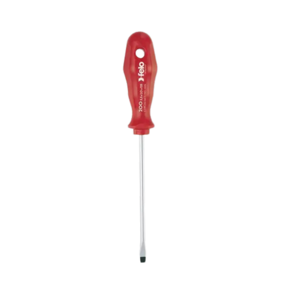 Destornill.plano 4.0x100mm m/rojo (20004390) - FELO