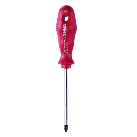 Destornill.cruz pz0 3.0x60mm m/rojo (20100190) - FELO