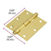 BISAGRA HERMEX-TRUPER ACERO BRONCEADO 3.1/2" X 3.1/2" #BC-351R(BIC-35L-R) 10UNI. (43233)