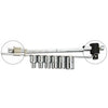 DADO HANS 1/2" DR 6 PTAS.C/ MGO.CORREDIZO JGO. 7 PZS. # 46144 (OF)