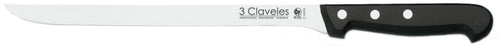 CUCHILLO TRES CLAVELES # 931 INOX MGO ABS 30CMS JAMONERO