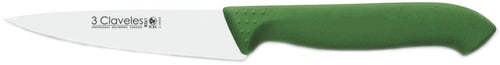 CUCHILLO TRES CLAVELES # 1322 PROFLEX MGO.VERDE 10 CMS VERDURA