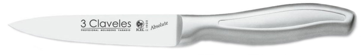 CUCHILLO TRES CLAVELES # 1408 ACERO INOX VERDURAS 10 CMS (OF)