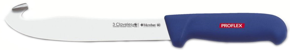 CUCHILLO TRES CLAVELES #8236 PROFLEX 21CMS MGO.AZUL TRIPERO (OF)