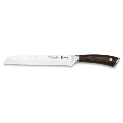 CUCHILLO TRES CLAVELES FORJADO #1017 SAKURA PANERO 19.0 CMS