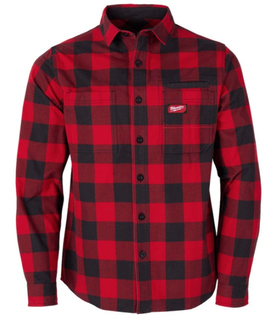 CAMISA FRANELA GRIDIRON ROJA TALLA M MILWAUKEE