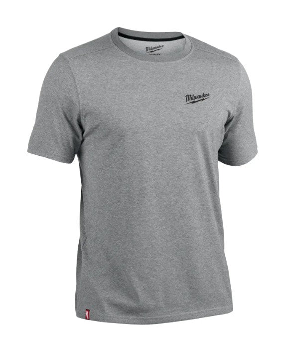 POLERA TRABAJO GRIS FREEFLEX MANGA CORTA TALLA M MILWAUKEE