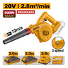 SOPLADOR INGCO INALAMB.20V C/2 BAT. 2.0 AH Y CARGADOR  # CABLI20682