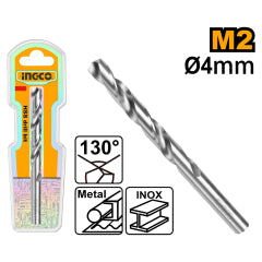 BROCA PARA METAL HSS M2  INGCO 4 MM # DBT11300401