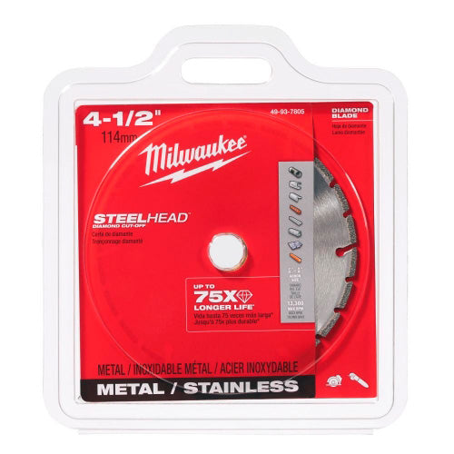 DISCO DIAMANTADO 4.1/2 PARA METALES MILWAUKEE