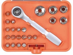 LLAVE DADO Y PUNTAS TACTIX # 900204 23 PZ. MINI C/CHICHARRA