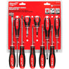 JUEGO DE DESTORNILLADORES 10 PZS MILWAUKEE 48-22-2710