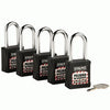 KIT DE 5 CANDADOS MK STEELPRO X10 NEGRO