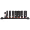 JUEGO DE DADOS DE IMPACTO LARGOS 8PZS MM 3/8 MILWAUKEE