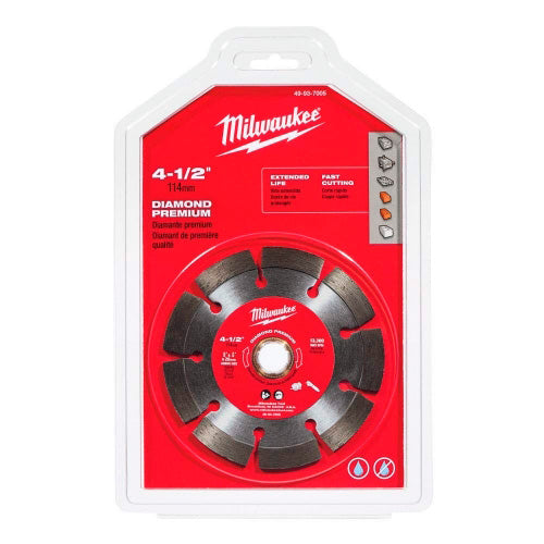 DISCO DIAMANTADO SEGMENTADO 4.1/2 MILWAUKEE 49-93-7005