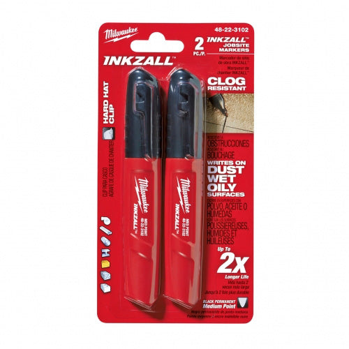 LAPIZ MARCADOR PUNTA MEDIANA NEGRO 2UND MILWAUKEE 48-22-3102