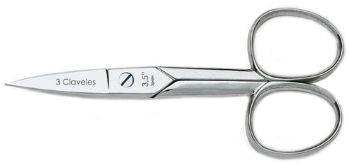 TIJERA TRES CLAVELES # 2013 - 3.5" CURVA UNAS