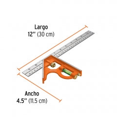 ESCUADRA COMBINACION TRUPER 12" #ECT-12 (14380)
